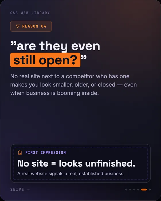 Your Facebook page is not a website, slide 5 of 6