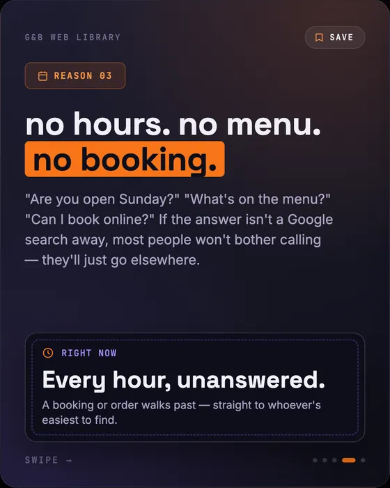 Try it right now: search your own business, slide 4 of 5